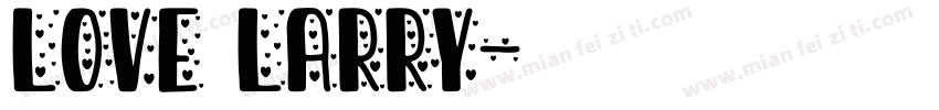 love larry字体转换